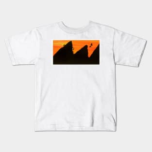 Painting of Climbers Kids T-Shirt